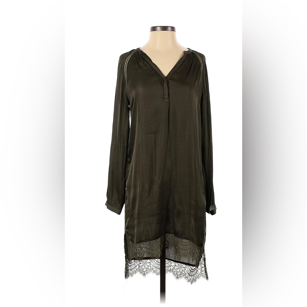 H&M Olive Green Long Sleeve Dress - Picture 1 of 10